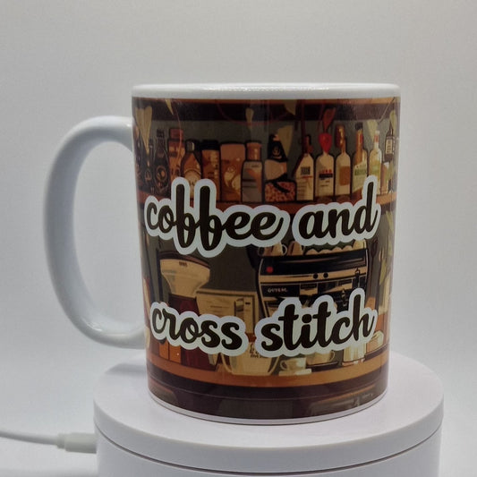 Mug | Coffee and Cross Stitch | Coffee and Cross Stitch Mug | Cross Stitch