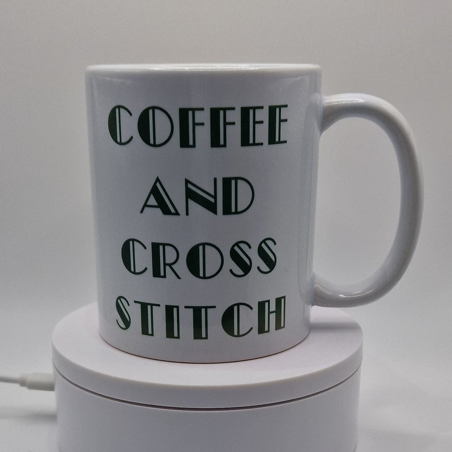 Mug | Coffee and Cross Stitch | Coffee and Cross Stitch Mug | Cross Stitch