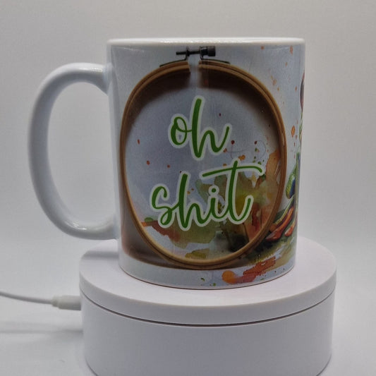 Mug | Oh s**t | Oh s**t Mug | Cross Stitch