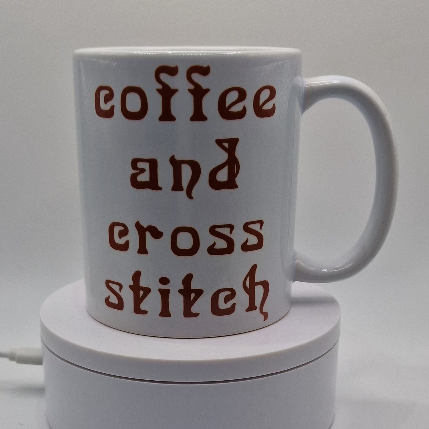 Mug | Coffee and Cross Stitch | Coffee and Cross Stitch Mug | Cross Stitch