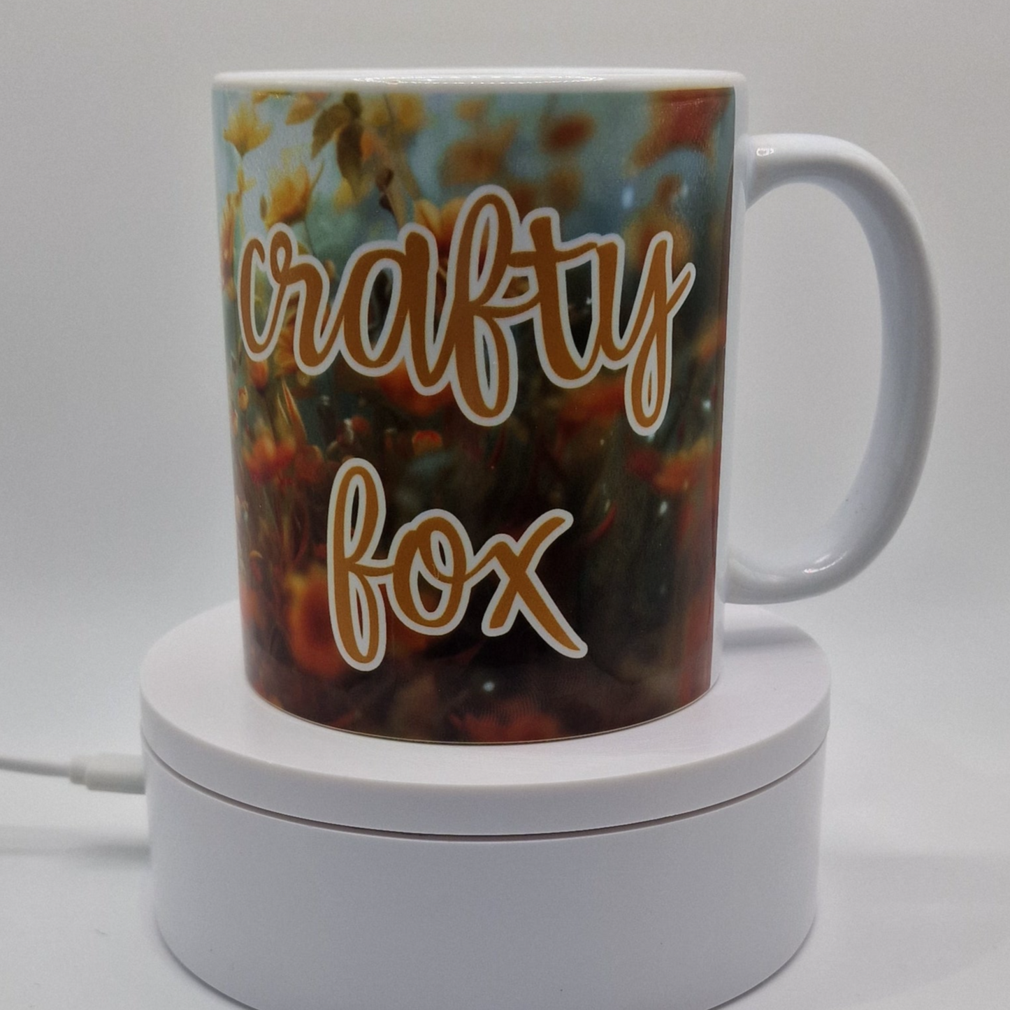 Mug | Crafty Fox | Fox Cross Stitch Mug | Cross Stitch