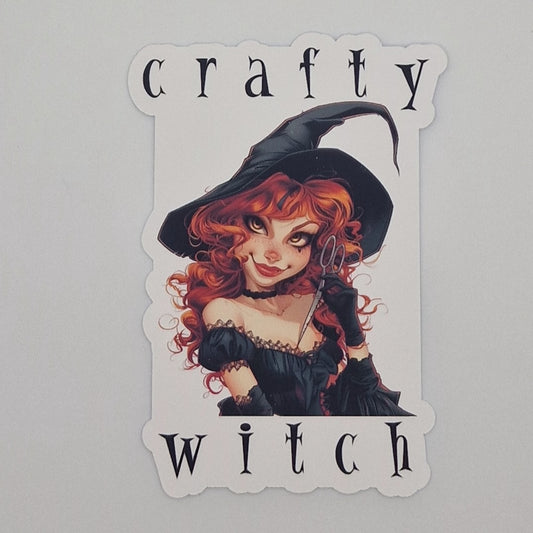 Sticker | Witch |  Cross Stitch Sticker